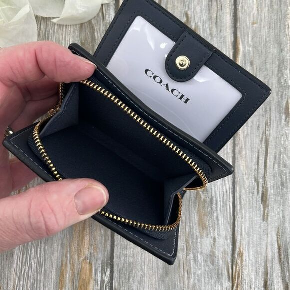 Coach Snap Wallet In Signature Canvas With Cherry Print & Cherry Charm Bag Purse - Picture 5 of 8